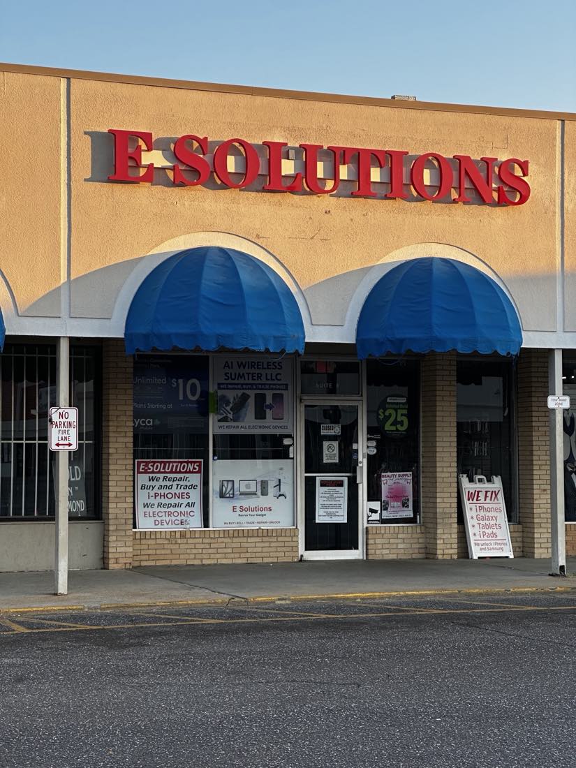 E Solutions electronics repair shop in Sumter, South Carolina
